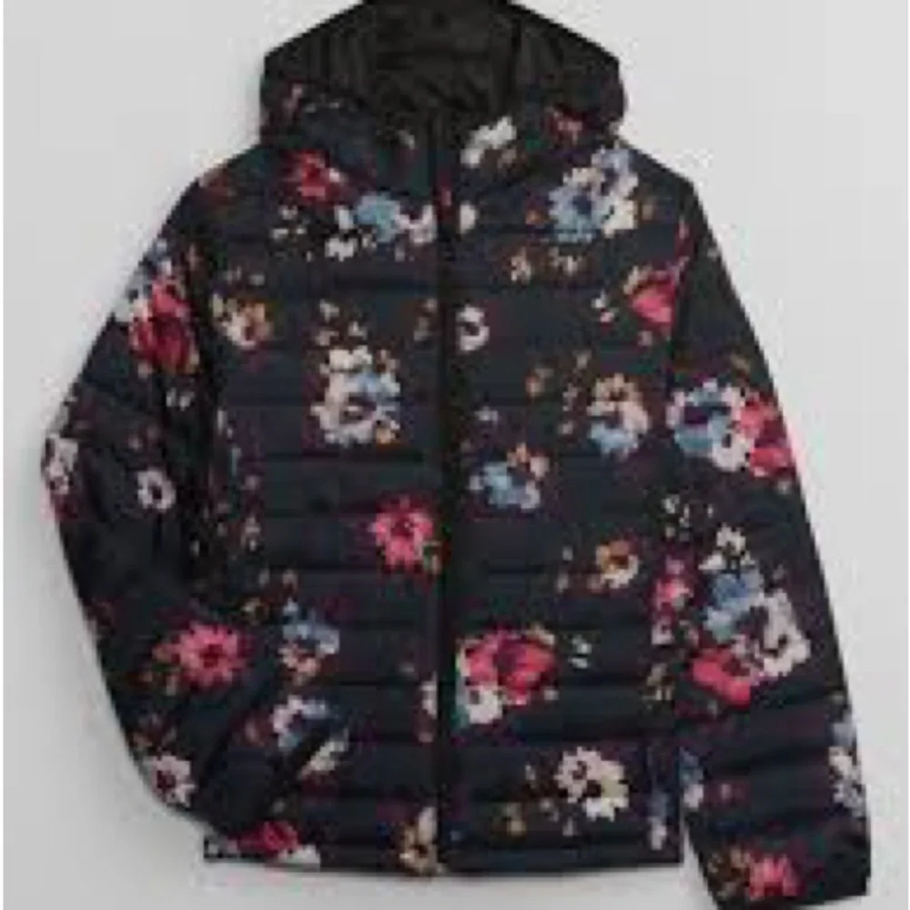 GAP Kids ColdControl Floral Puffer Jacket XS 4-5 Hooded Coat